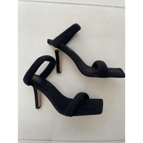 Good American Sandals Slip On Heels Slides Terry Cloth - Picture 5 of 16